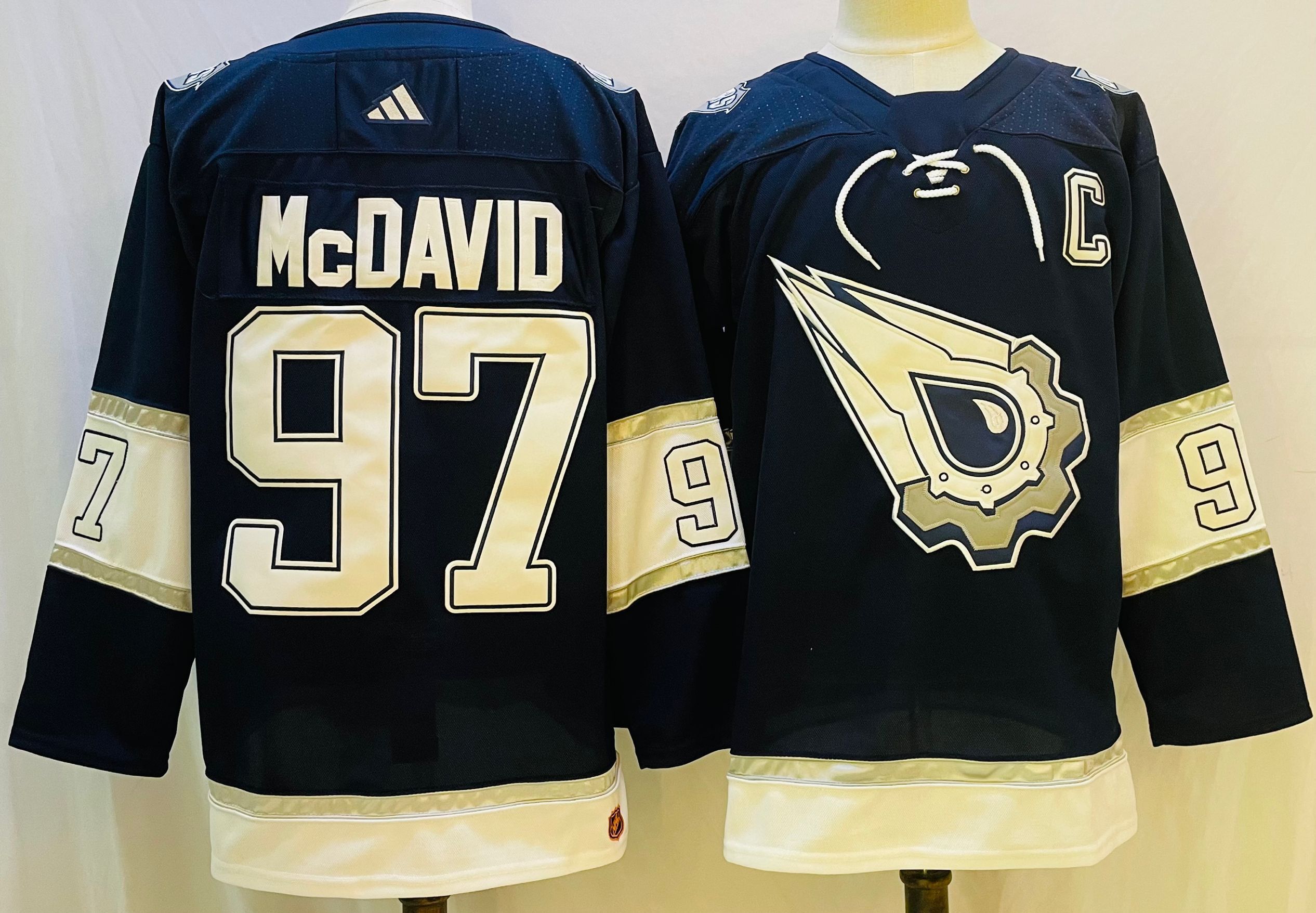 Men Edmonton Oilers #97 Mcdavid Blue Throwback 2022 Adidas NHL Jersey->edmonton oilers->NHL Jersey